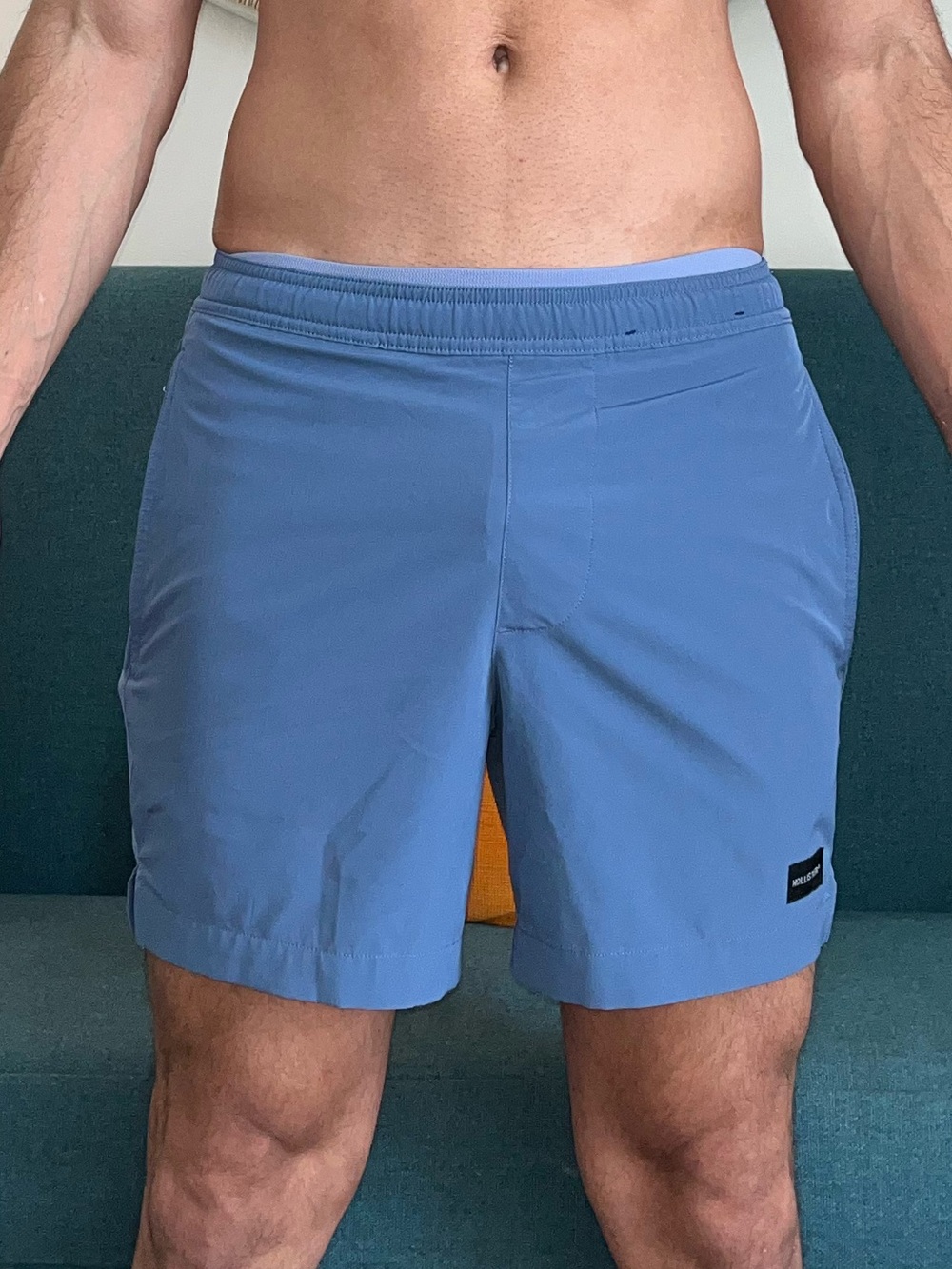 Hollister Light Blue Athletic Shorts